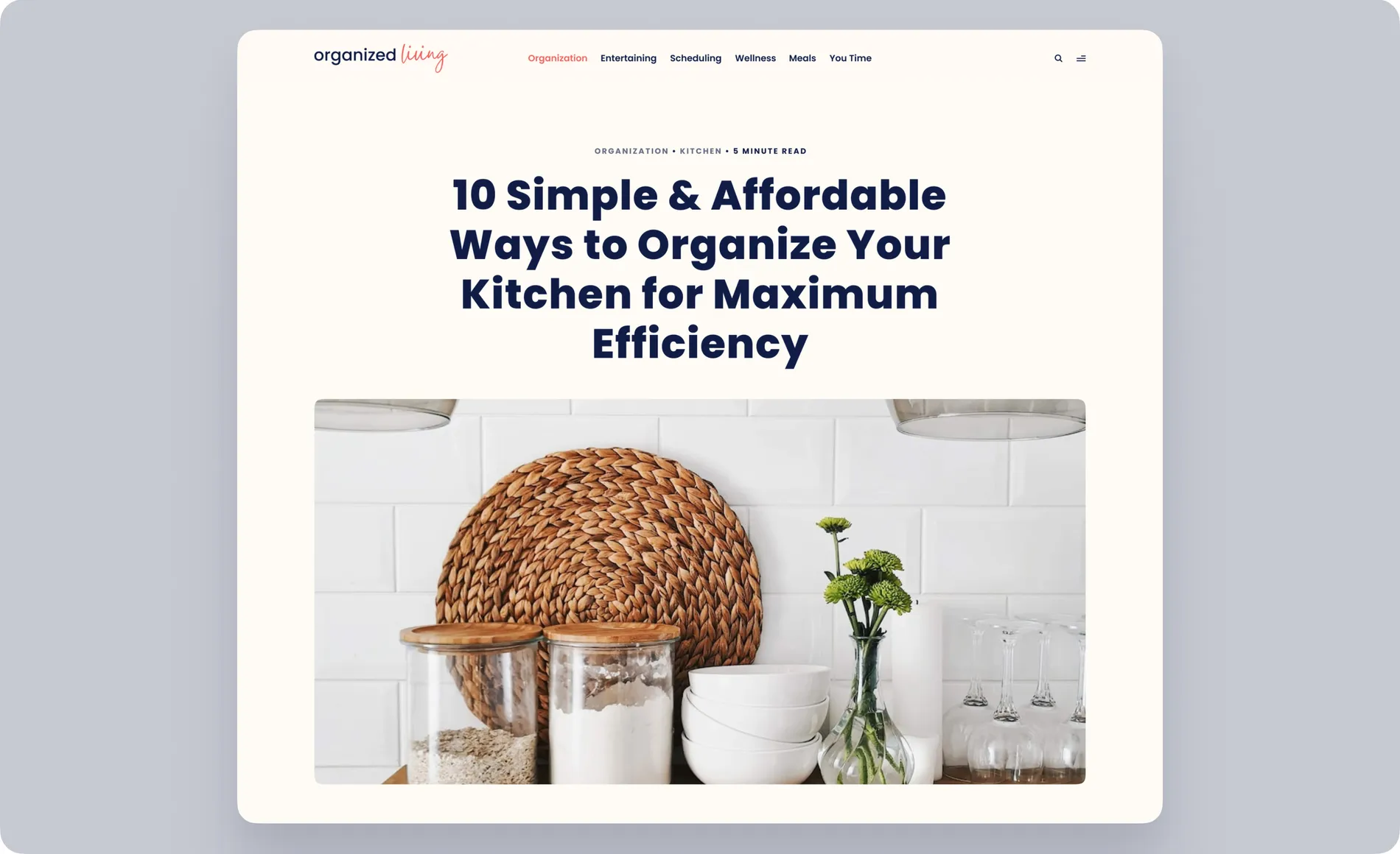 Organized Living, post